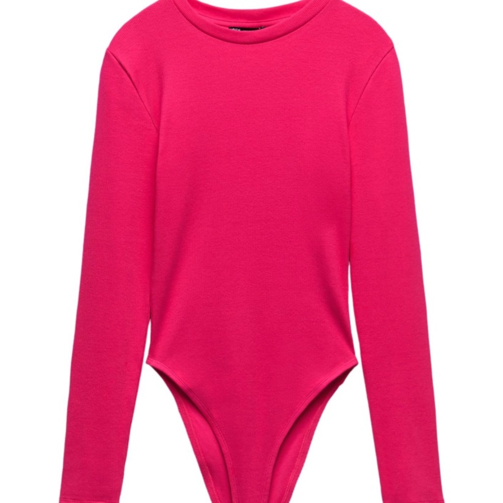 Zara Fuchsia Long Sleeve Bodysuit